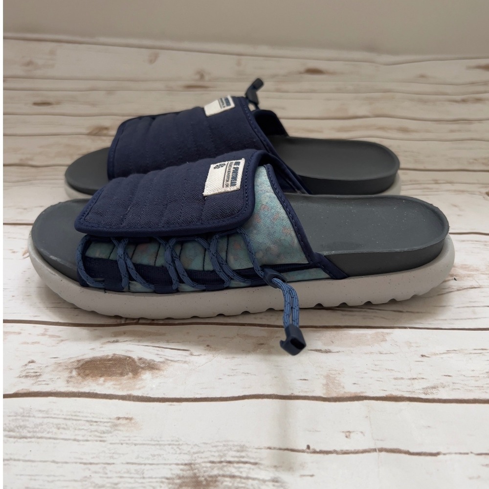 Nike Asuna 2 Next Nature Slides Navy Blue Multi DM8615-400 Mens 8 Women 9.5